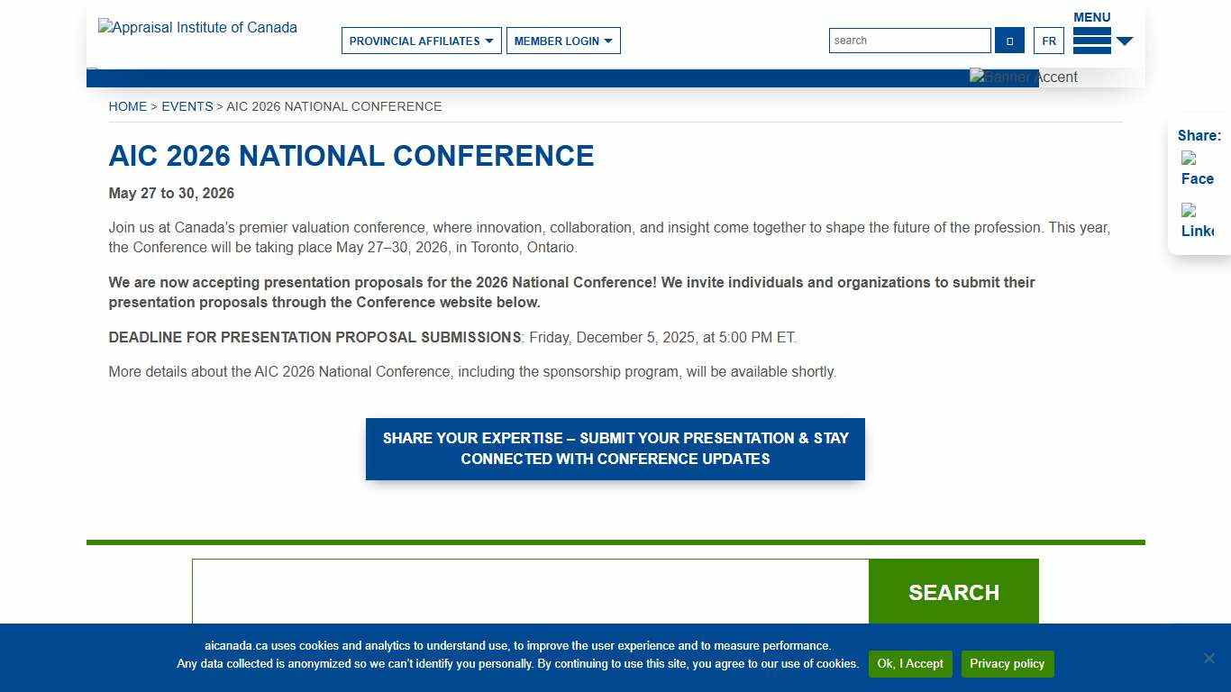 AIC 2026 National Conference - Appraisal Institute of Canada